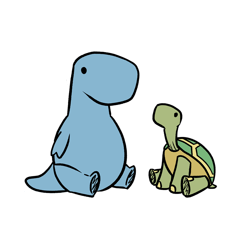 tortoise and dino