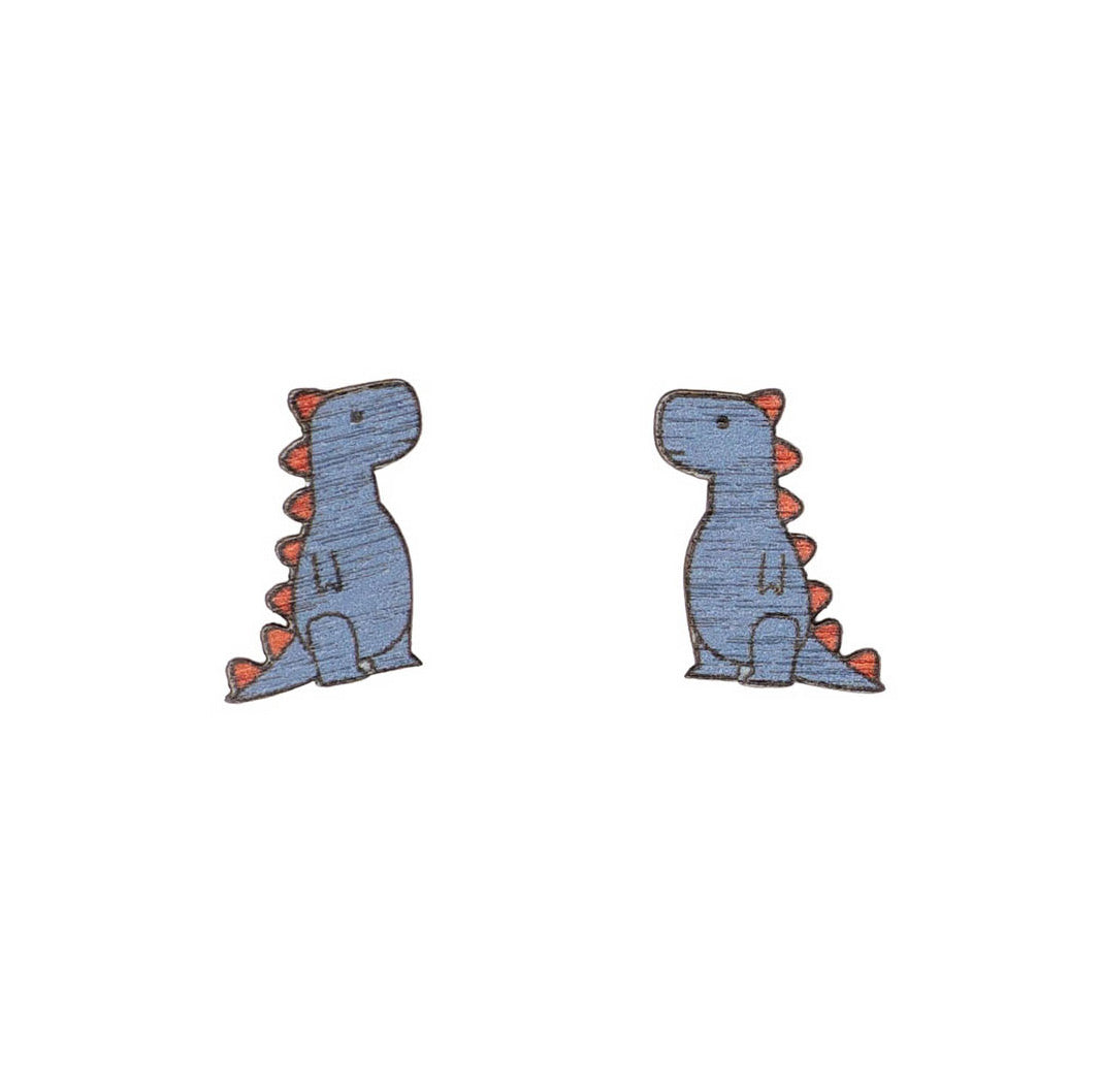 T-rex stud earrings classic