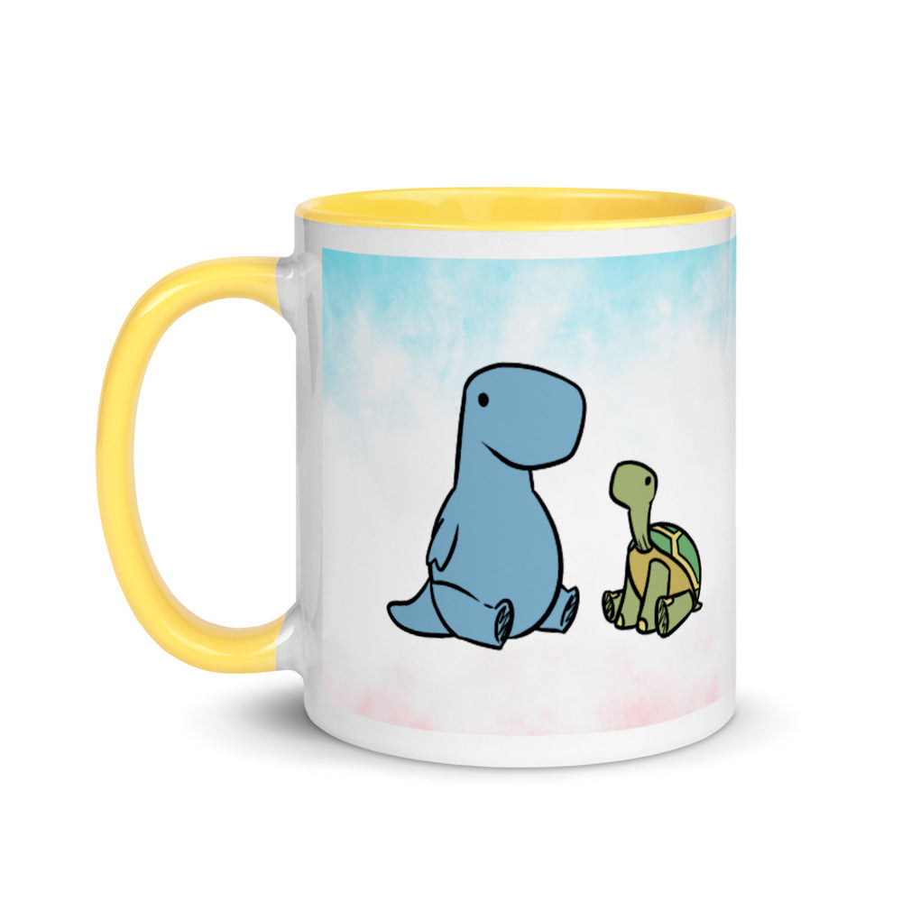 Tortoise & Dino | colourful mug