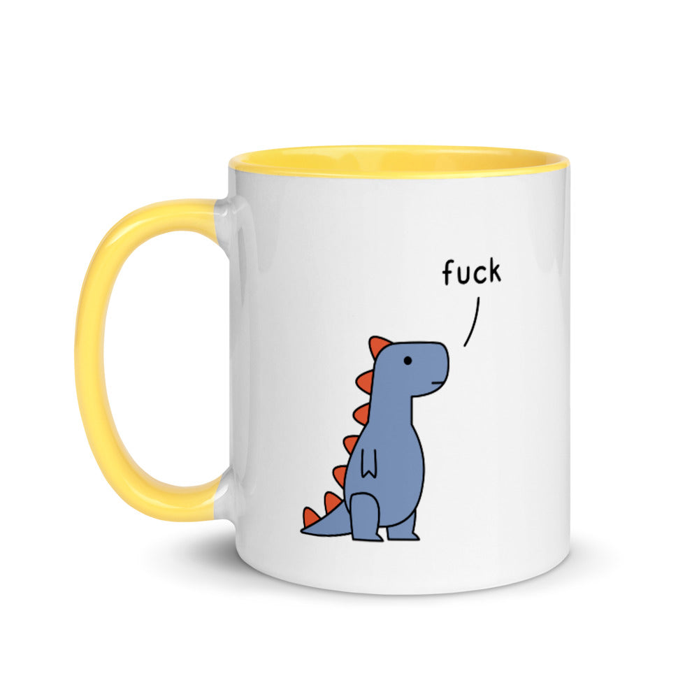 T-Rex Saying Fuck | colourful mug