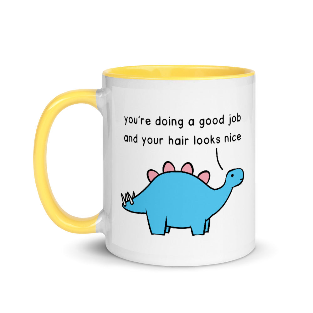 Good Job Stegosaurus | colourful mug