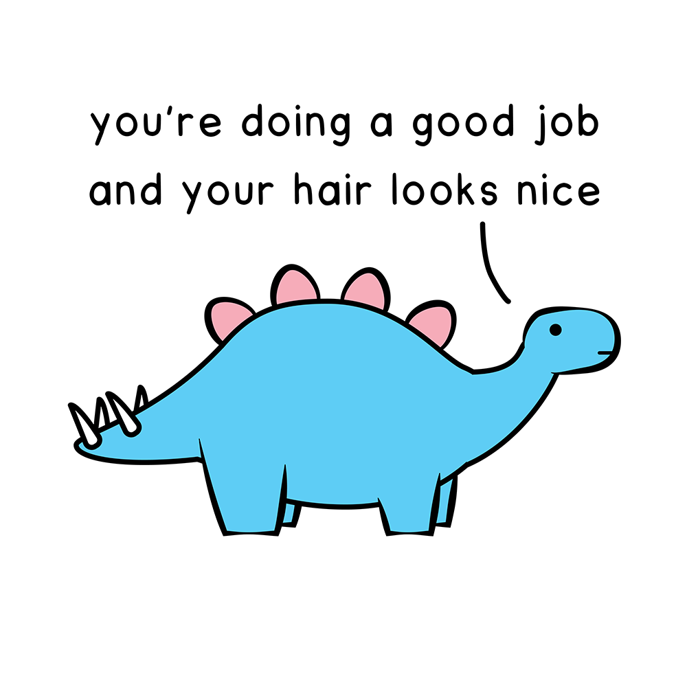 good job stegosaurus