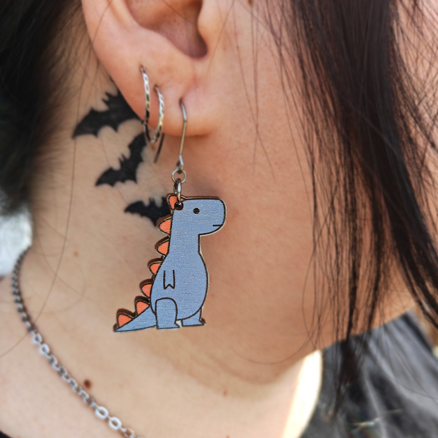 T-rex earrings classic