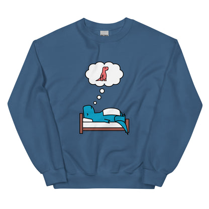 Sweet Dreams (blue t-rex) | sweatshirt