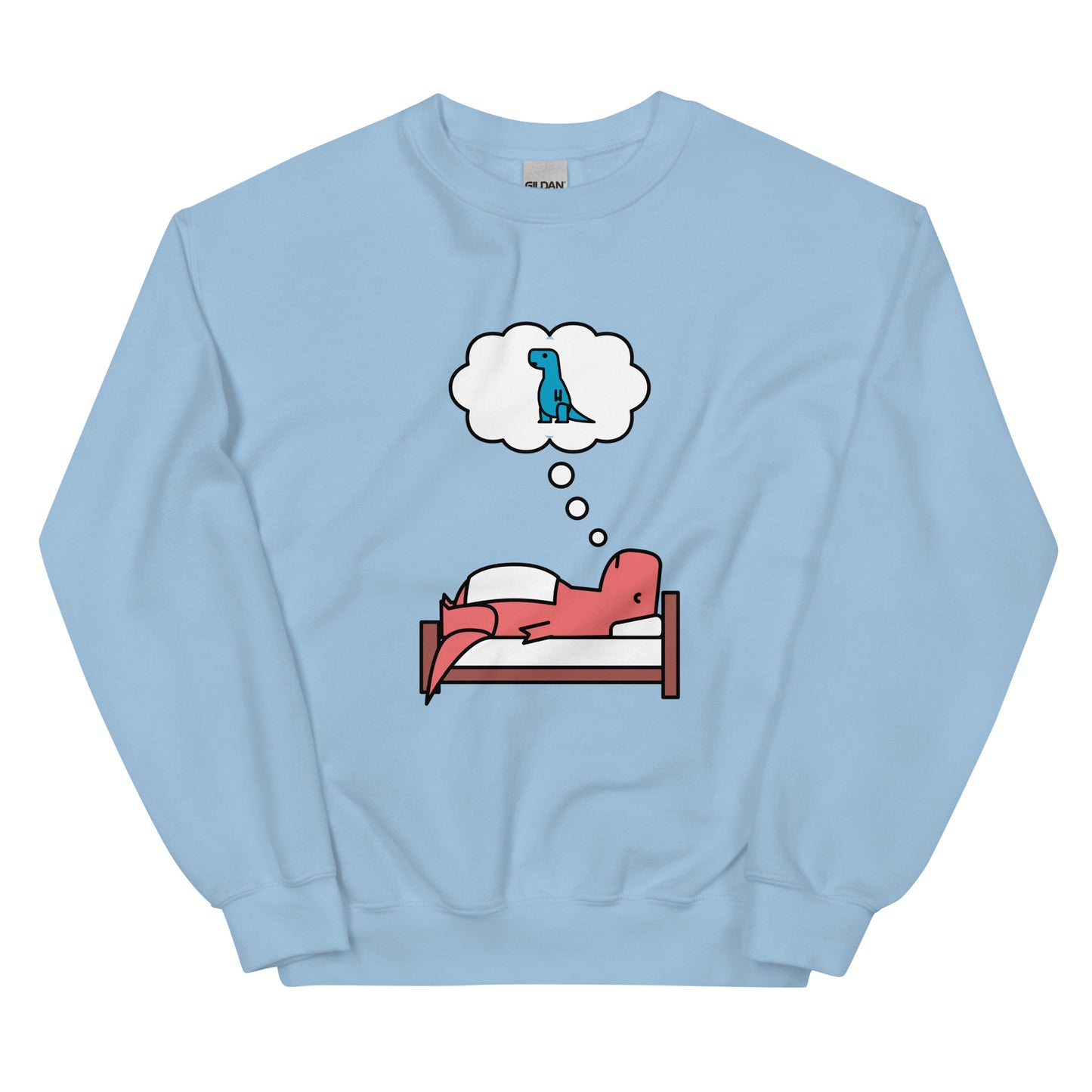 Sweet Dreams (pink t-rex) | sweatshirt