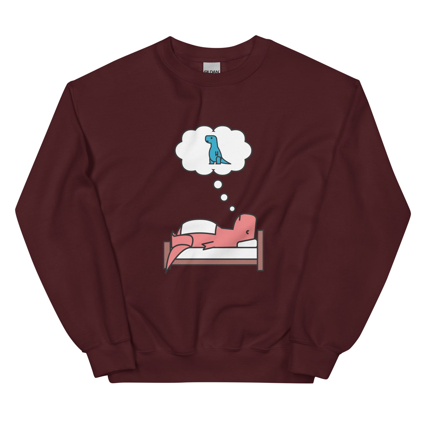 Sweet Dreams (pink t-rex) | sweatshirt