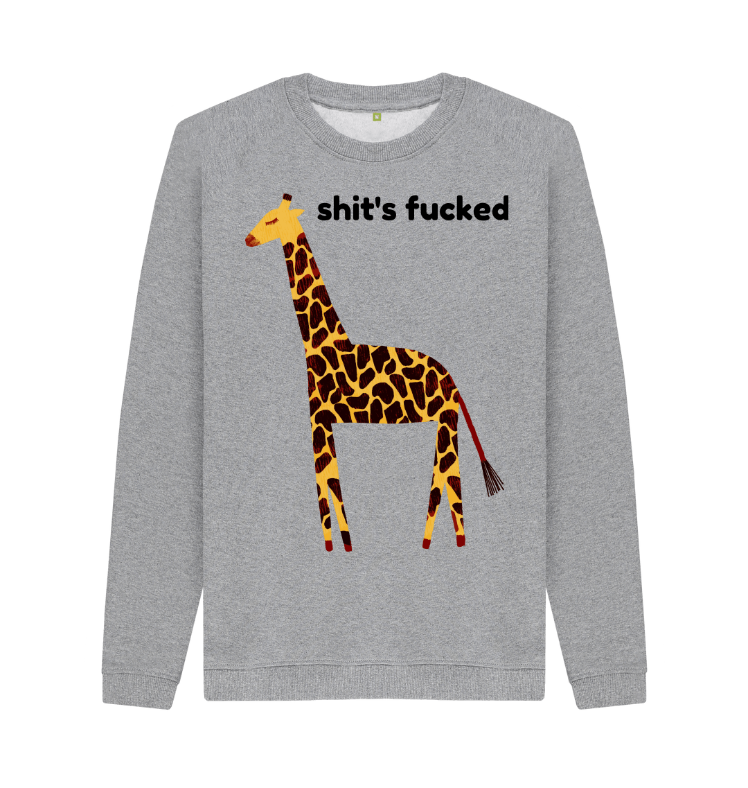 Light Heather Printed Sweater Front