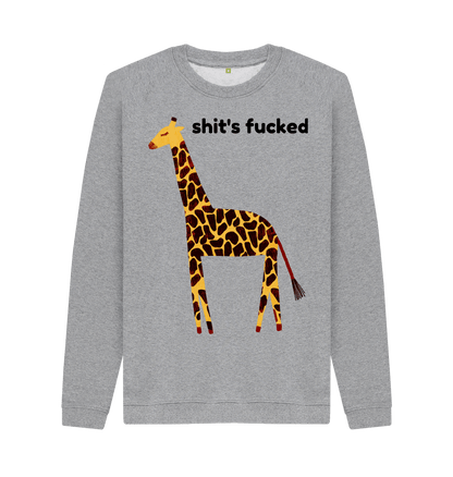 Light Heather Printed Sweater Front