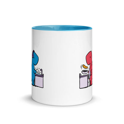 Holding Tails | colourful mug