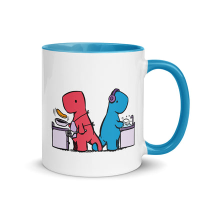 Holding Tails | colourful mug