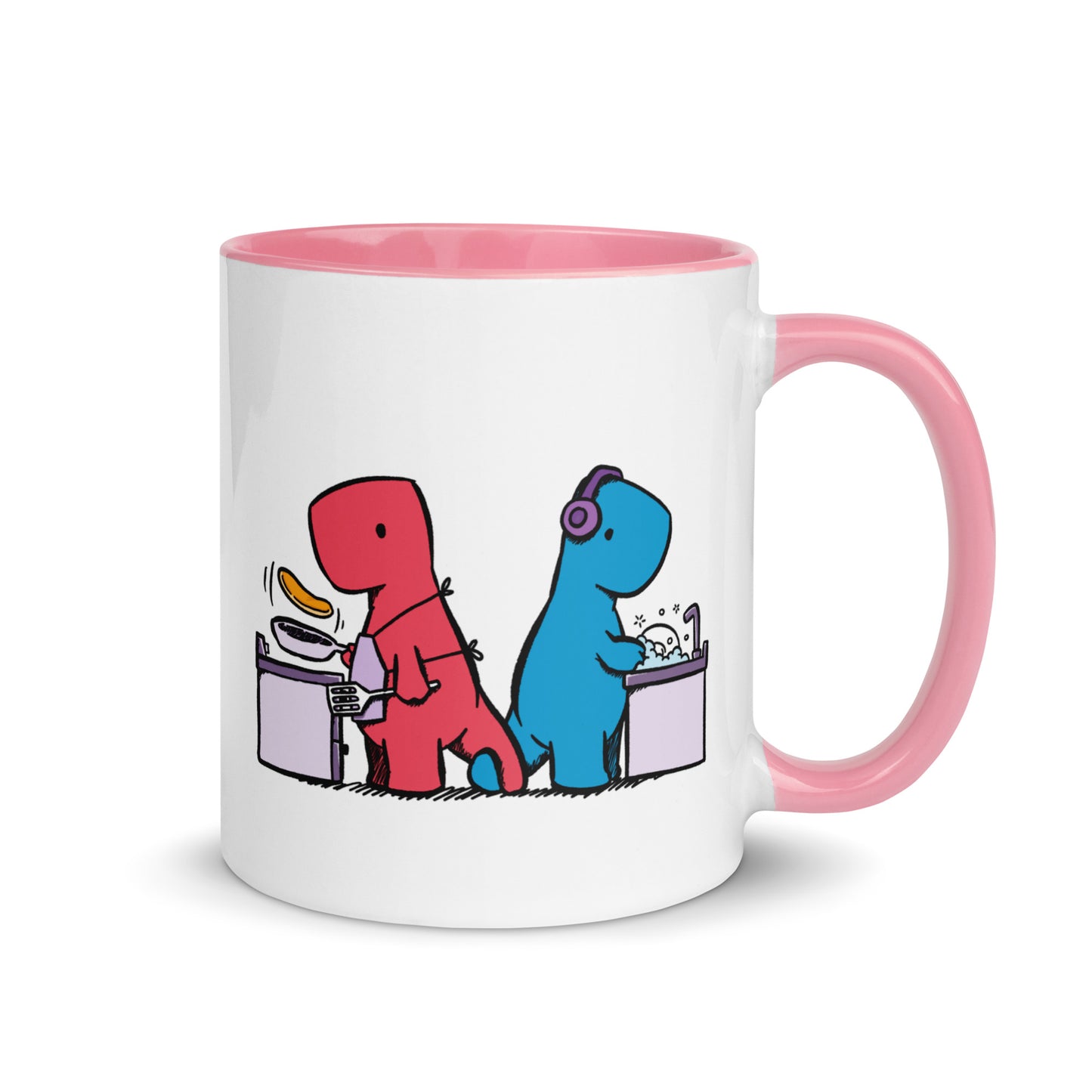 Holding Tails | colourful mug