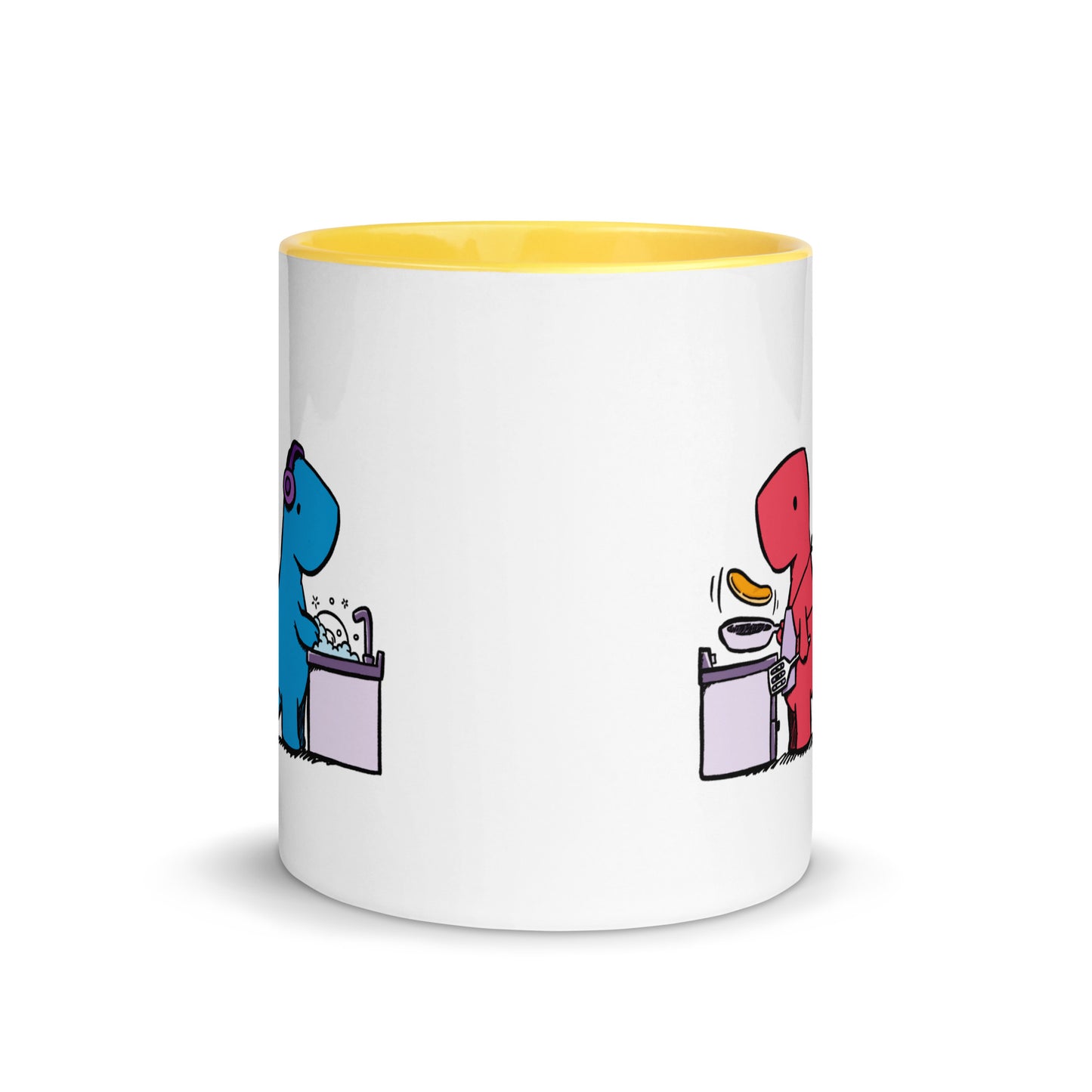 Holding Tails | colourful mug