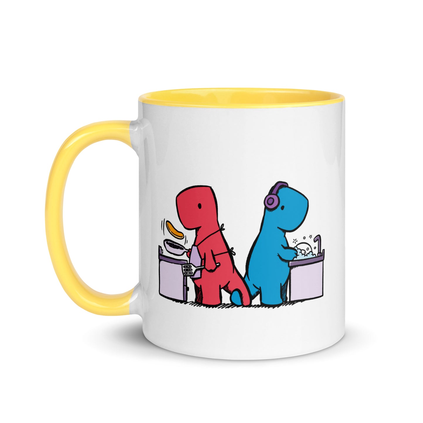 Holding Tails | colourful mug