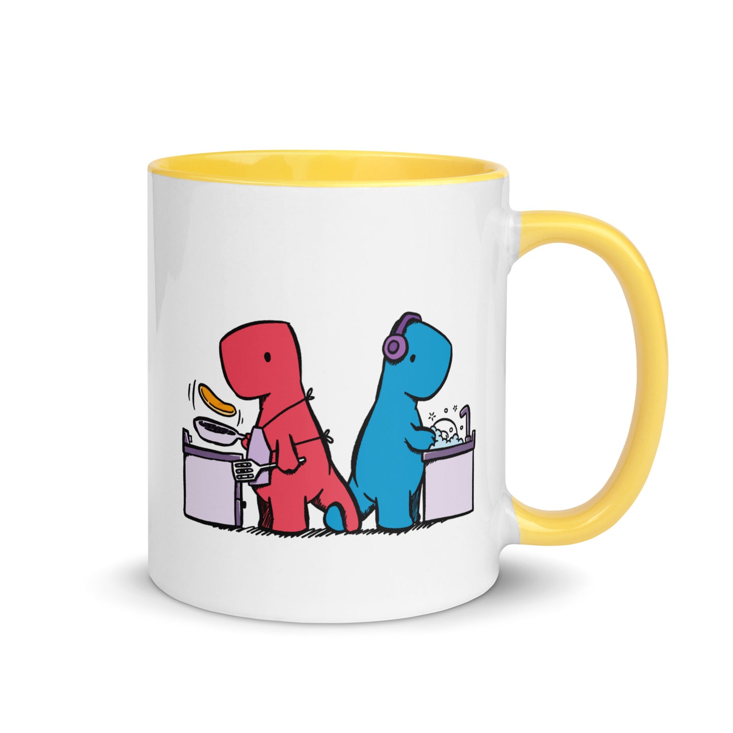 Holding Tails | colourful mug