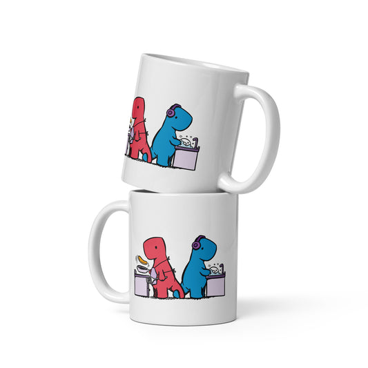 holding tails | mug