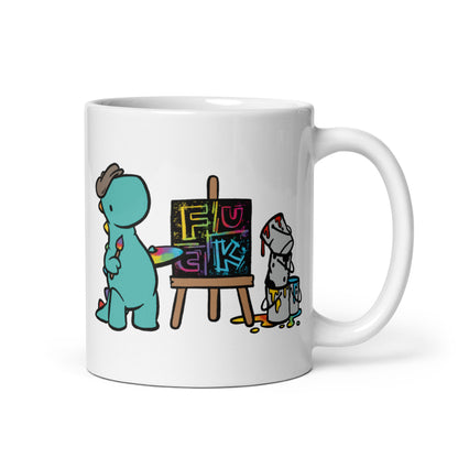 Artist Painting Fuck | mug