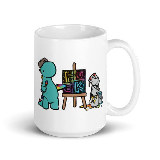 Artist Painting Fuck | mug