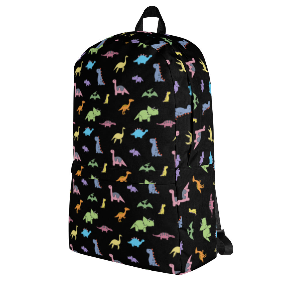 dinosaur backpack - black