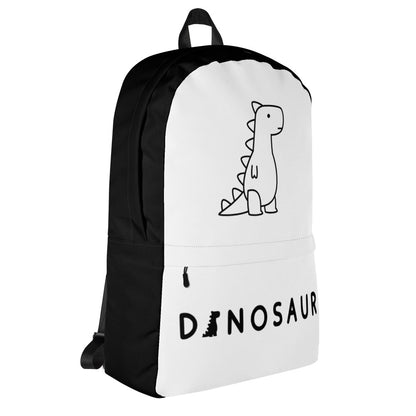 dinosaur backpack black/white