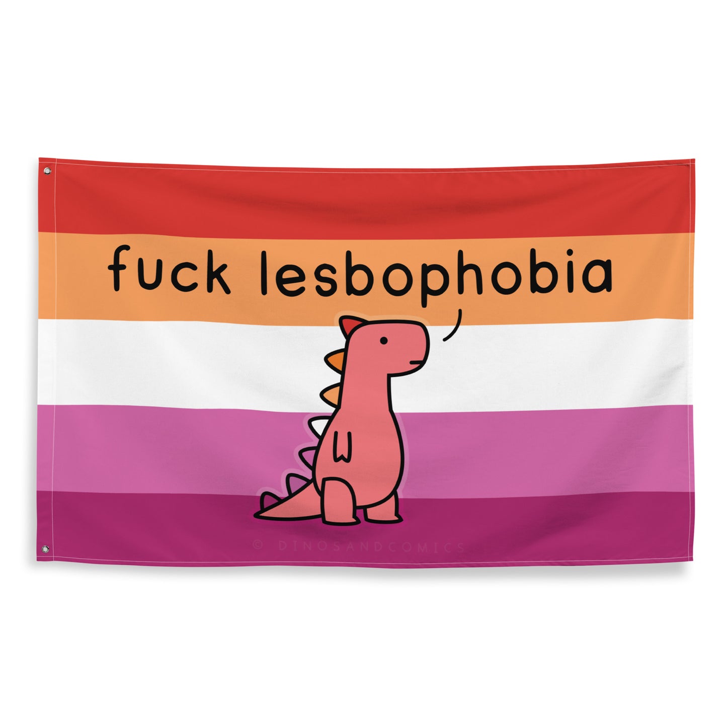 fuck lesbophobia flag