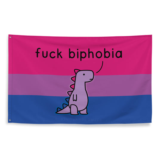 fuck biphobia flag