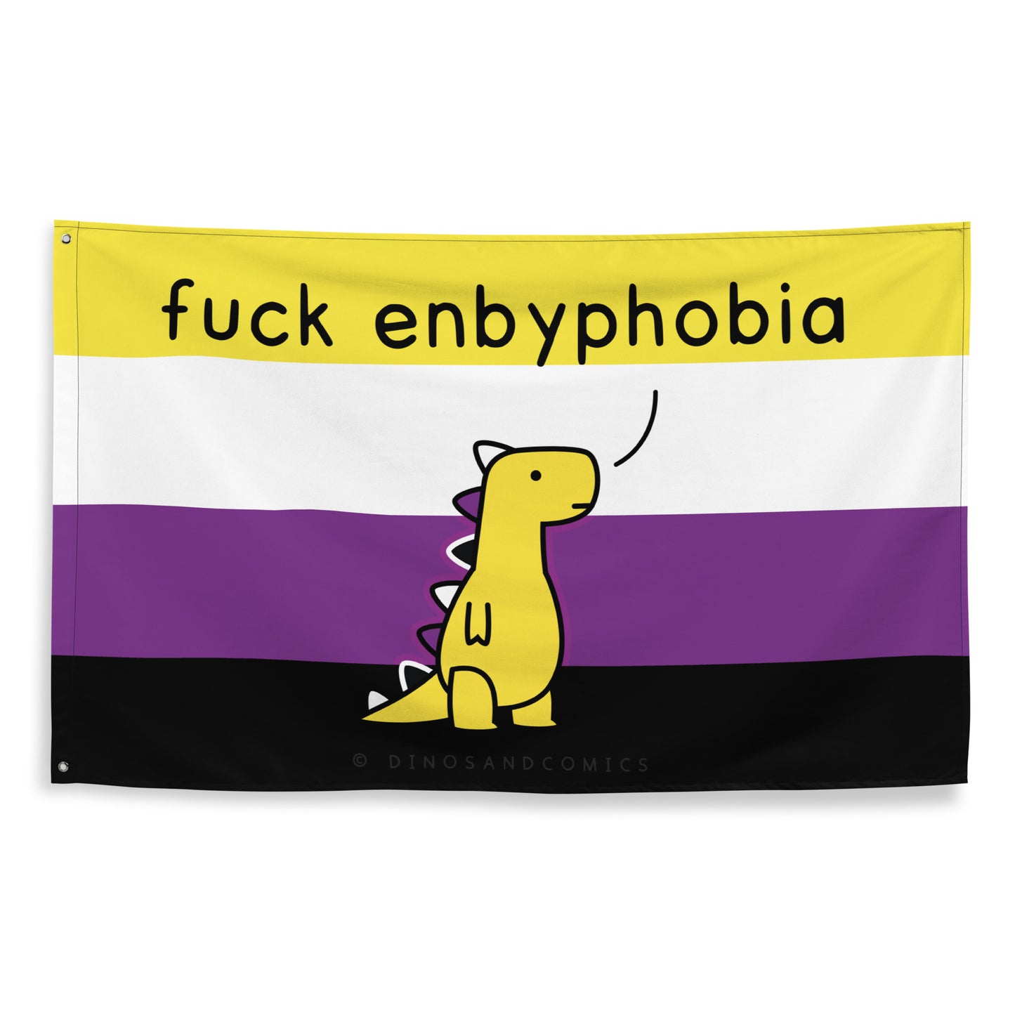 fuck enbyphobia flag