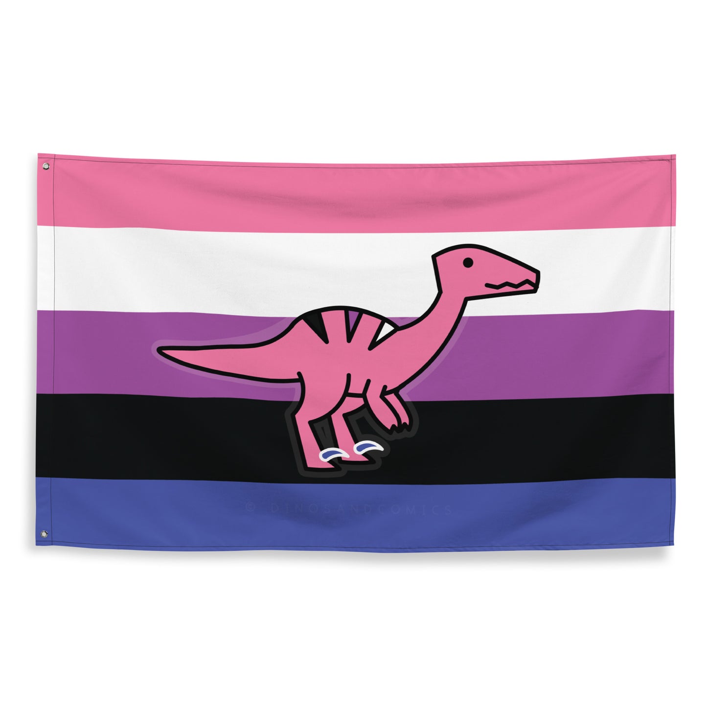 genderfluid raptor flag