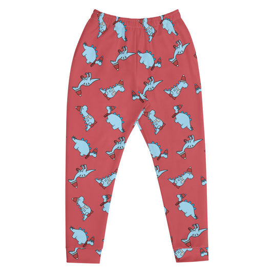 winter dino joggers (red)