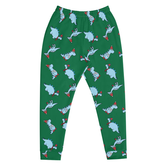 winter dino joggers (green)