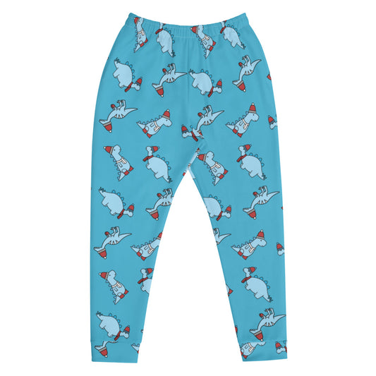 winter dino joggers (blue)