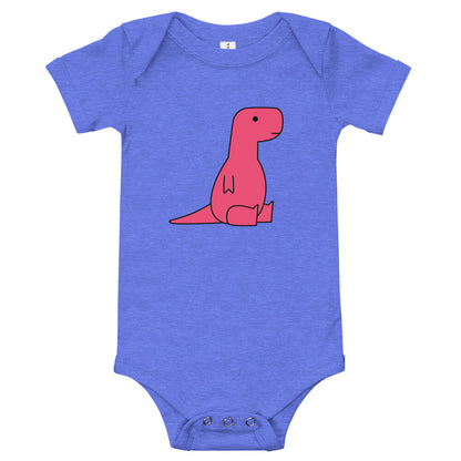 sitting pink t-rex