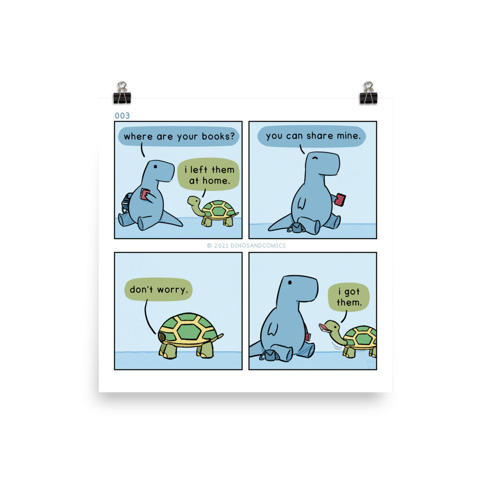 tortoise & dino 003: sharing