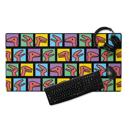 pop art raptor mouse pad