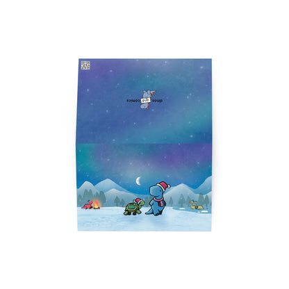 winter walk - greeting card