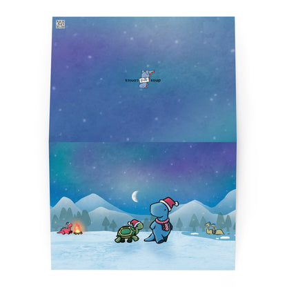 winter walk - greeting card