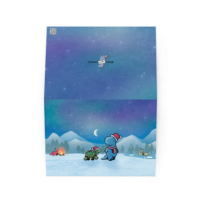 winter walk - greeting card