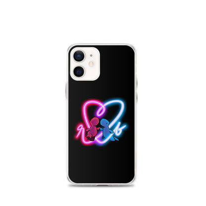 red and blue neon iPhone case