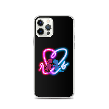 red and blue neon iPhone case