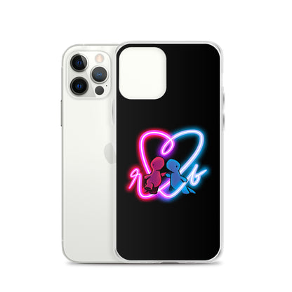 red and blue neon iPhone case