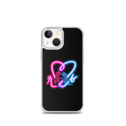 red and blue neon iPhone case