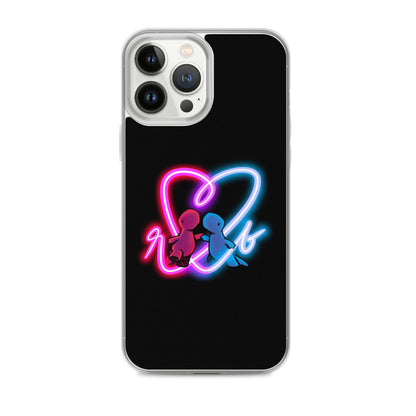 red and blue neon iPhone case