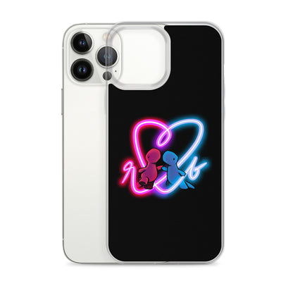 red and blue neon iPhone case