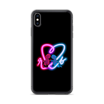 red and blue neon iPhone case