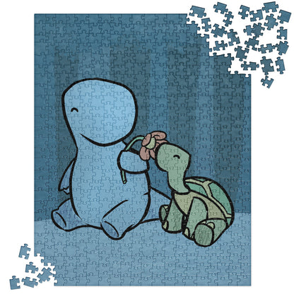 tortoise and dino | puzzle