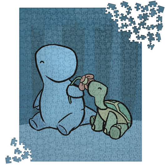 tortoise and dino | puzzle