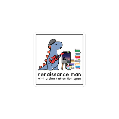 renaissance man large sticker