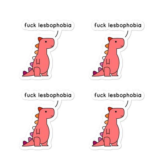 fuck lesbophobia | stickers