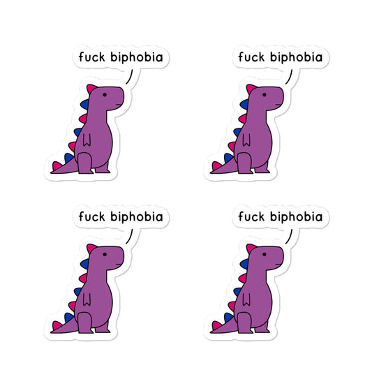 fuck biphobia | stickers