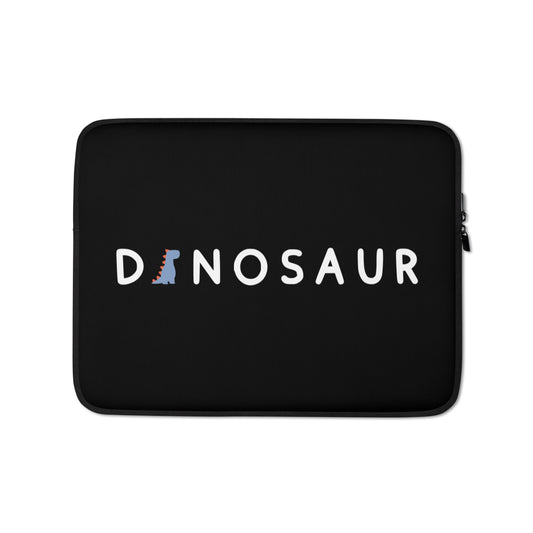 dinosaur - laptop sleeve (dark)