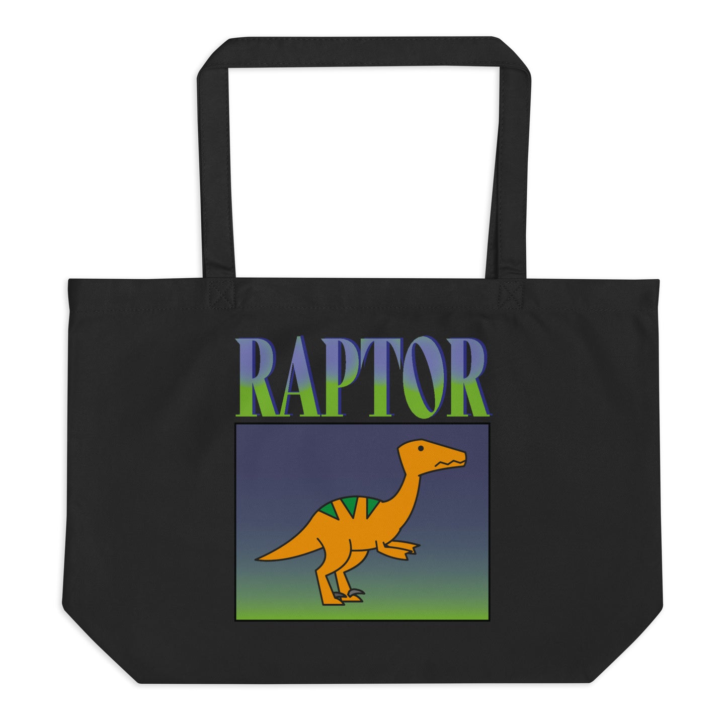 retro raptor tote